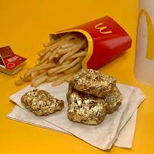 A wide variety of gold leaf options are available to you Golden Nuggets Mcdonalds Chicken Nuggets Coated In 24 Karat Gold Leaf Stupidfood