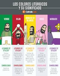 Infografia Los Colores Liturgicos Y Su Significado Colores Liturgicos Temas De Catequesis Catholic Prayers