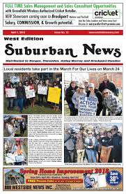 Matthew kirchner, 45r smith laura appleton age ~52. Suburban News West Edition April 1 2018 By Westside News Inc Issuu