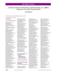 Antin zakaria & rauf (sdk), sandakan, sabah. Pdf American Board Of Psychiatry And Neurology Inc Abpn Report On The 2007 Examinations Rana Muhammad Waqar Ul Haq Academia Edu