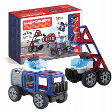 Magformers Amazing Police And Rescue Magnetic Building Blocks Tile Toy. Mak  16859934282