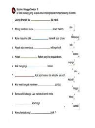 Lembaran Kerja Bahasa Melayu Tahun 2 Malay Language Free Kindergarten Reading Preschool Writing