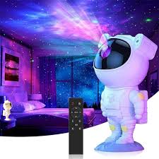 Projetor De Luz Noturna Luminária Astronauta Projeto Galáxia Led Nebulosa  Estrelado Com Controle - Sandro - Abajur - Magazine Luiza