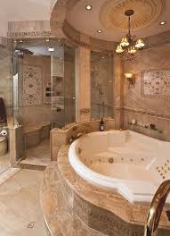 Great Warm Colors And Amazing Tile Work I Love How Big The Tub Is Too Luxury Master Bathrooms Spa Bathroom Design Dream Bathrooms