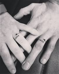 Tattoo your wedding date on your finger to make it memorable forever. Wedding Ring Tattoo Ideas Popsugar Beauty