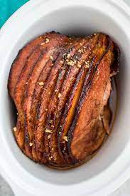 Slow Cooker Honey Glazed Smoked Ham Recipe - Sweet And Savory Meals