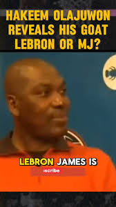 Hakeem Olajuwon Answers the Ultimate Question: Who’s the Real GOAT?"  #MichaelJordan #lebronjames #goat #nba #hakeemolajuwon
