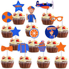 See more ideas about cupcake birthday party, birthday party, birthday. 24pcs Set Blippi Cake Toppers Picks Cupcake Decoration Kids Birthday Party Supplies Gift Buy Online In United Arab Emirates At Desertcart Ae Productid 171990042
