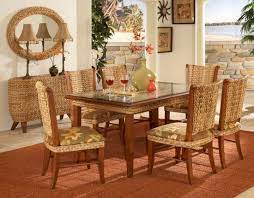 Wicker Furniture Sale American Rattan Wicker Dining Set Dining Room Furniture Sets Tropical Dining Sets
