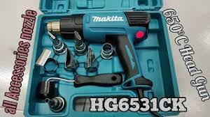 Hg6531ck Makita Head Gun Heavy Duty 650 C Youtube