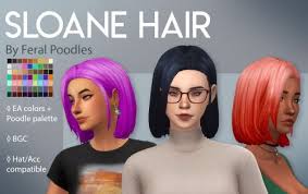 The sims 4 maxis match custom content sims four, sims 4 mm cc, maxis. Feralpoodles Sloane Hair Ts4 Maxis Match Cc A Ridgeport S Cc Finds Sims Hair Maxis Match Sims