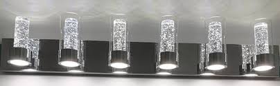 This 48 single bathroom vanity is versatile enough to plan a bathroom around or add as a finishing touch to an already completed remodel. Jinzo 48inch Led Bathroom Vanity Wall Light Fixture 6 Light Modern Wall Mount Light Polished Chrome With Bubble Clear Glass Amazon Com
