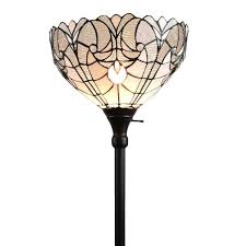 Turn off light fixture and allow to cool prior to replacing bulb. Amora Lighting 72 In Tiffany Style Torchiere Floor Lamp Am266fl14b The Home Depot
