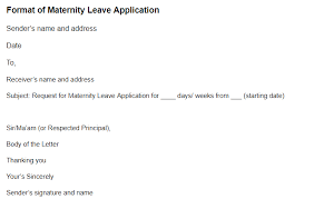 This is due to a family emergency. Maternity Leave Application Application Format For Maternity Leave Examples Samples