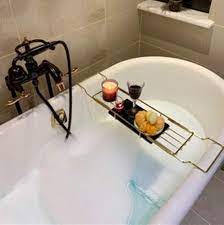 A wide variety of marble freestanding bathtub options are available to you, such as graphic design, others, and total solution for projects. Marble Brass Bathtub Caddy Tray Expandable Bath Tube Rack Organizer For Luxury Comfort Spa Bathtub Trays Aliexpress