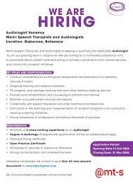 Audiologist: Calling all Audiologists! We are looking for a full time  Audiologist to work in a fast-paced environment providing high-level care.  To apply, please visit www.ShannonHealth.com/Careers