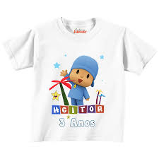 Linda camiseta personalizada tema Pocoyo | www.camisetasjuni… | Flickr