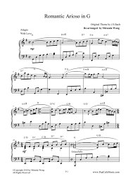 Romantic Arioso In G Romantic Piano Music Piano Music Sheet Music Learn Piano
