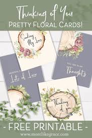Free printable thinking of you cards. Free Printable Thinking Of You Cards More Like Grace