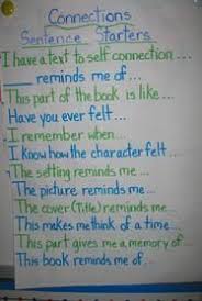 Use a semicolon to connect sentences, only if the group of words on either side of the semicolon is a. Connections Reading Classroom Text To Self Text To Self Connection