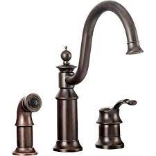 The noell collection embodies elaborate traditional designs to enhance the style and design of any home. Moen S711orb Waterhill One Handle High Arc Kitchen Faucet Oil Rubbed Bronze