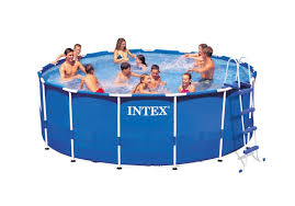 Amazon Com Intex 54945eg Metal Frame Pool Set 15 Feet By 48 Inch Patio Lawn Garden Best Above Ground Pool Above Ground Swimming Pools Intex