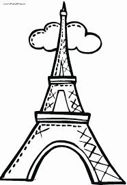 Eiffel Tower Coloring Page Fresh Eiffel Tower Drawing Easy At Getdrawings Eiffel Tower Drawing Easy Eiffel Tower Eiffel Tower Craft