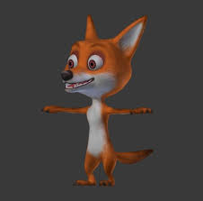 3d Model Cartoon Fox Animated Animals Cartoon 3d Model