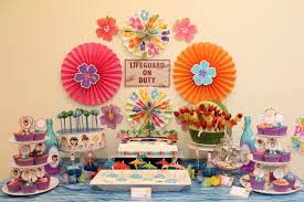 Diy candy table treats | gender reveal diy candy table treats this video is just to give you some ideas for your. Swimming Pool Party Ideas With Dessert Table Chic Party Ideas