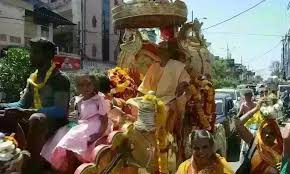 ग्वालियर में भव्य कलश यात्रा के संग राघव ऋषि की कथा शुरू | story of raghav  rishi begins with the grand kalash yatra in gwalior