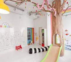 La Sala De Juegos Del Restaurante Biblioteka Decopeques Habitaciones Infantiles Sala De Juegos Para Ninos Diseno Cuarto De Juegos