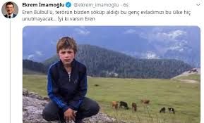 Eren bülbül kimdir kaç yaşında nasıl şehit oldu, eren bülbül'e hakaret eden kişi kim sorularının cevabı merakla araştırılıyor. Eren Bulbul Un Sehadetinin Yildonumunde Imamoglu Ndan Pes Dedirten Hareket