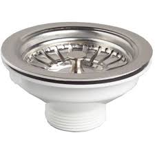 Kitchen sink drain with removable basket strainer and rubber stopper (38) model# d1125. Kitchen Basin Drain Dopant Sink Waste Strainer Basket Leach Plug Steel 90mm 6 4