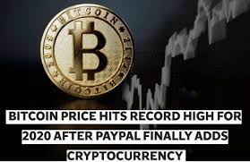 After selecting which crypto you want to buy, tap on the payment method and select add a. Bitcoin Price Hits Record High For 2020 After Paypal Finally Adds Cryptocurrency National Crowdfunding Fintech Association Of Canada