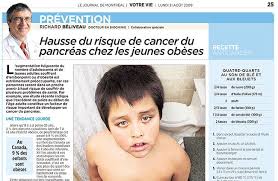 Premièrement, ils reflètent des changements relativement récents dans l'exposition aux facteurs de risque. Chroniques Hausse Du Risque De Cancer Du Pancreas Chez Les Jeunes Obeses Chaire En Prevention Et Traitement Du Cancer