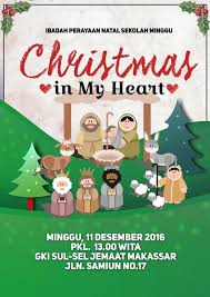 Gambar tersebut bisa anda unduh langsung, caranya silahkan. Sunday School Christmas Poster Sekolah Minggu Sekolah Natal