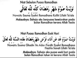 Lafadz Bacaan Doa Niat Puasa Ramadhan Sebulan Dan Niat Puasa Harian Lengkap Rukun Ikhsan