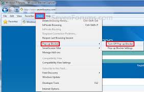 As with all browsers, sometimes website complain that a pop has been blocked. Internet Explorer Pop Up Blocker Turn On Or Off Windows 10 Forums