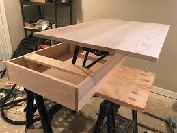 With various beautiful traditional and contemporary designs to liven up the home decor intricately crafted with great attention to detailing, turner lift top coffee table is built with engineered and real wood veneers. Diy Lift Top Coffee Table Step By Step Instructions Chisel Fork