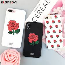 Ekoneda Relief Rose Floral Silicone Case For Iphone 6 6s 6plus Soft Tpu Oil Paint Cover For Iphone 7 7plus 8 8plus X Xs Max Case Custodie Per Iphone Iphone Cover Cellulare