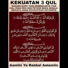 Education » 3 qul dan ayat kursi. Coach Emi Kekuatan Ayat 3 Qul Semoga Allah Mencukupkan Facebook
