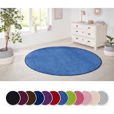 Runde teppiche durchmesser 200 cm günstig online kaufen. Nasty Floor Kurzflor Teppich Rund Verschiedene Farben 133cm Oder 200cm O Teppich Boss