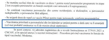 Așadar, în timpul spitalizării în maternitate, copilului îi este injectată o doză de bcg, care îl va feri de tuberculoză. Vaccinarea PrioritarÄ A Profesorilor AmanatÄ Cel Mai Probabil Cu PanÄ La DouÄ SÄptÄmani NotÄ A Comitetului Pentru Vaccinare Edupedu Ro