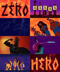 Herc could stop a show point him at a monster and he was a no one (a zero, zero) now he's a honcho (he's a hero) here was a kid with his act down pat from zero to hero, in no time flat. Zero To Hero Disney Songs Disney Hercules Disney Kids