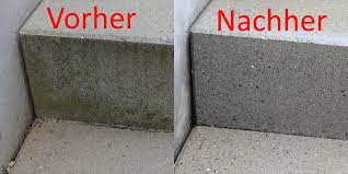 Wenn sie mit dem hochdruckreiniger arbeiten, können sie das moos ohne große körperliche anstrengung entfernen. Grunschleier Auf Stein Und Beton Entfernen 5 Einfache Moglichkeiten Garten Wissen