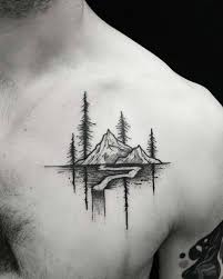 Best Mountain Range Tattoo Designs And Ideas For Men Nature Tattoo Sleeve Mountain Range Tattoo Blackwork Tattoo