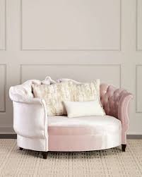 Haute House Isabella Blush Cuddle Chair White Furniture Living Room Furniture Furniture Collection