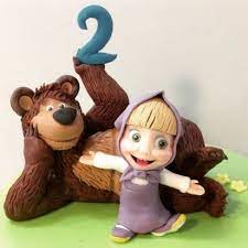 Masha And The Bear Cake Pesquisa Google Bear Cake Topper Masha And The Bear Marsha And The Bear