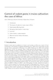 The companies for the best pest peter masterton states on google business: Pdf Control Of Rodent Pests In Maize Cultivation The Case Of Africa