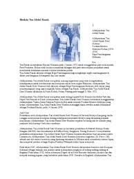 Mohd hussein mohd taib's geni profile. Biodata Tun Abdul Razak